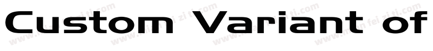 Custom Variant of Handel Gothic字体转换